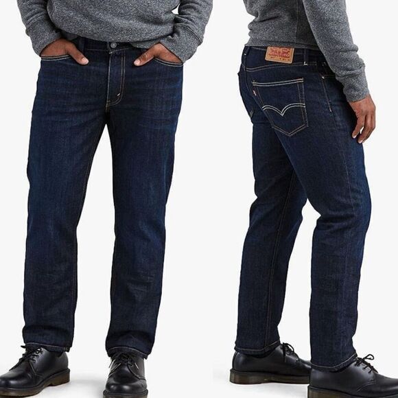 Levi’s 541 Dark Wash Athletic Fit Jeans Size 50x28.5 - Picture 1 of 6